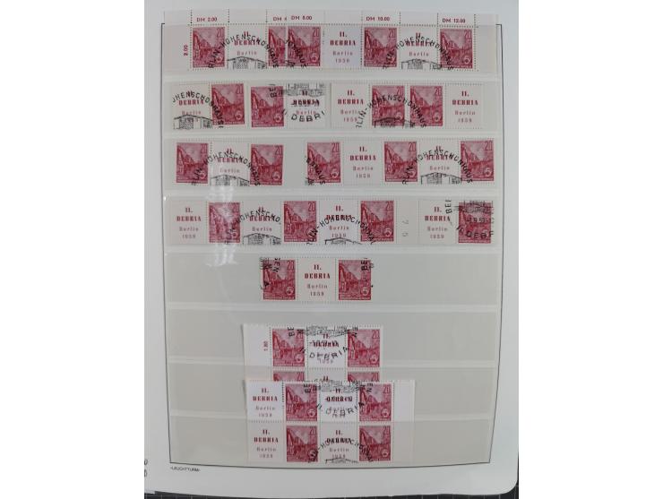 1957/90, in den Hauptnummern augenscheinlich überkomplette postfrische Sammlung, dabei Randstücke, einige Kleinbogen und Beso