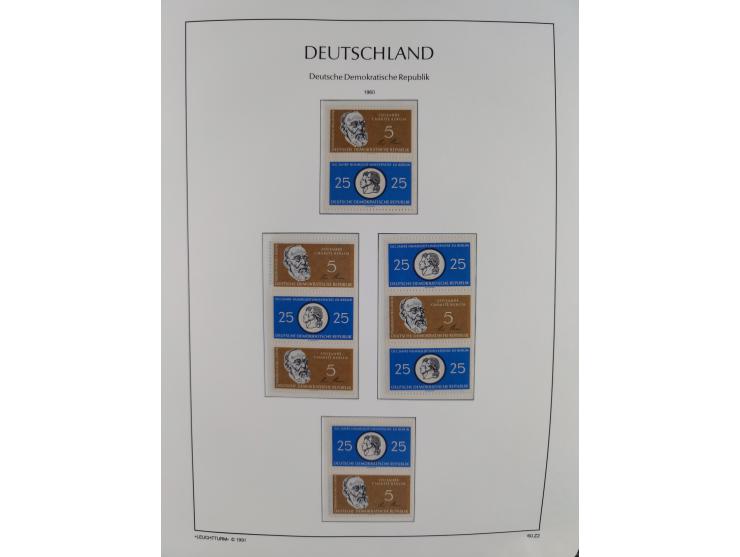 1957/90, in den Hauptnummern augenscheinlich überkomplette postfrische Sammlung, dabei Randstücke, einige Kleinbogen und Beso