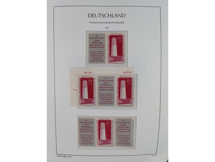 1957/90, in den Hauptnummern augenscheinlich überkomplette postfrische Sammlung, dabei Randstücke, einige Kleinbogen und Beso