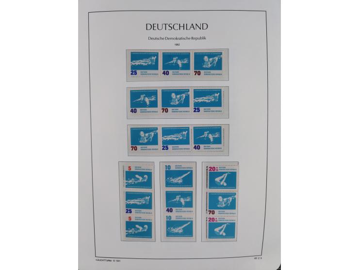 1957/90, in den Hauptnummern augenscheinlich überkomplette postfrische Sammlung, dabei Randstücke, einige Kleinbogen und Beso