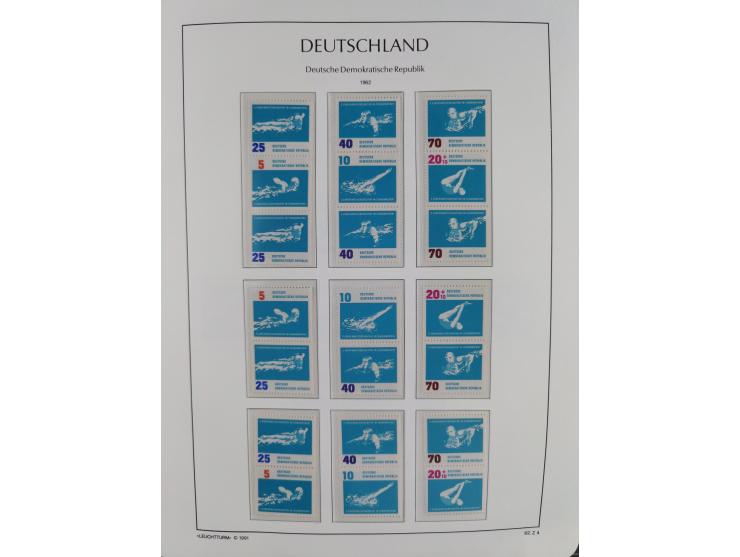 1957/90, in den Hauptnummern augenscheinlich überkomplette postfrische Sammlung, dabei Randstücke, einige Kleinbogen und Beso
