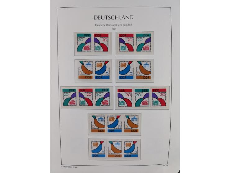 1957/90, in den Hauptnummern augenscheinlich überkomplette postfrische Sammlung, dabei Randstücke, einige Kleinbogen und Beso