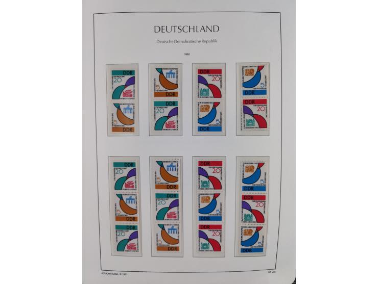 1957/90, in den Hauptnummern augenscheinlich überkomplette postfrische Sammlung, dabei Randstücke, einige Kleinbogen und Beso