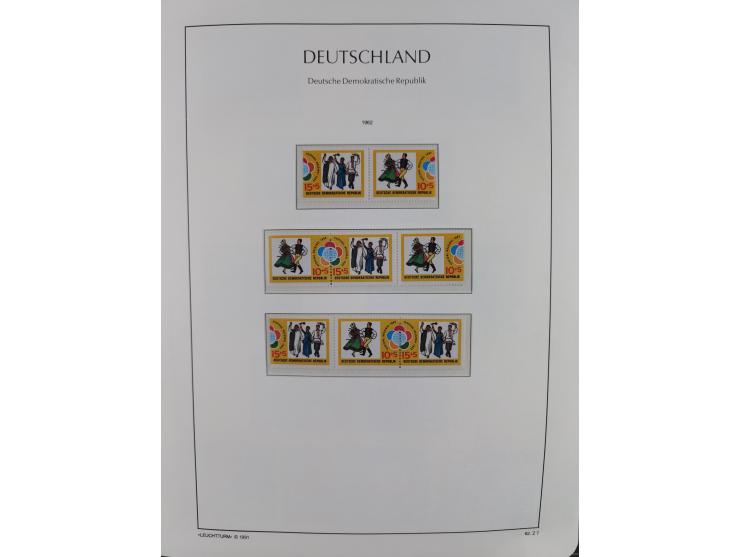 1957/90, in den Hauptnummern augenscheinlich überkomplette postfrische Sammlung, dabei Randstücke, einige Kleinbogen und Beso