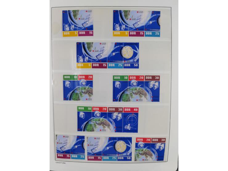 1957/90, in den Hauptnummern augenscheinlich überkomplette postfrische Sammlung, dabei Randstücke, einige Kleinbogen und Beso