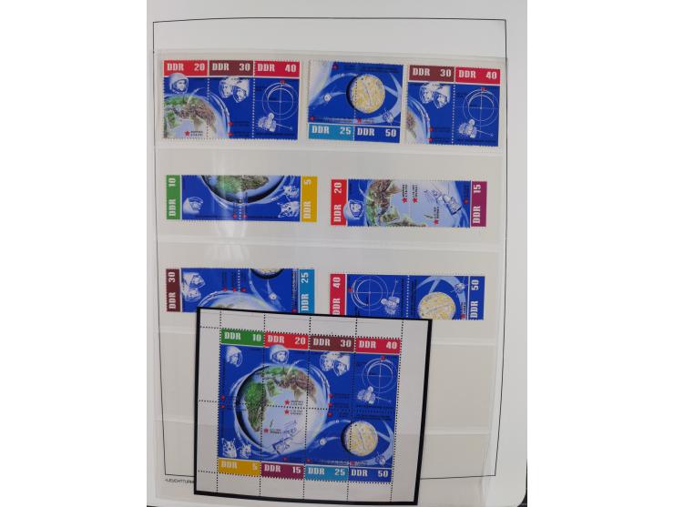 1957/90, in den Hauptnummern augenscheinlich überkomplette postfrische Sammlung, dabei Randstücke, einige Kleinbogen und Beso