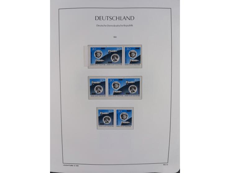 1957/90, in den Hauptnummern augenscheinlich überkomplette postfrische Sammlung, dabei Randstücke, einige Kleinbogen und Beso