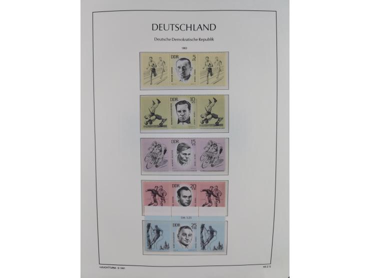 1957/90, in den Hauptnummern augenscheinlich überkomplette postfrische Sammlung, dabei Randstücke, einige Kleinbogen und Beso
