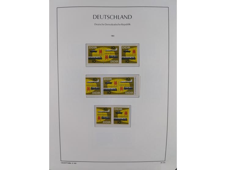 1957/90, in den Hauptnummern augenscheinlich überkomplette postfrische Sammlung, dabei Randstücke, einige Kleinbogen und Beso