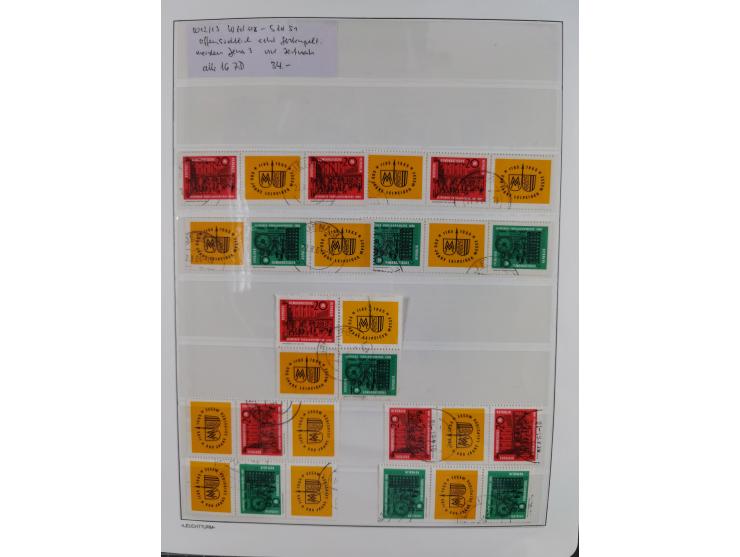 1957/90, in den Hauptnummern augenscheinlich überkomplette postfrische Sammlung, dabei Randstücke, einige Kleinbogen und Beso