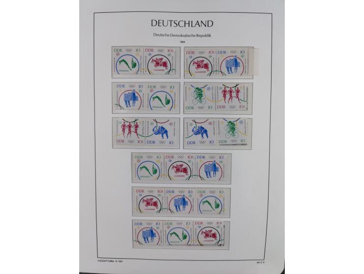 1957/90, in den Hauptnummern augenscheinlich überkomplette postfrische Sammlung, dabei Randstücke, einige Kleinbogen und Beso