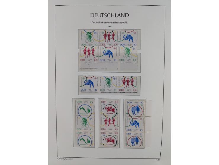 1957/90, in den Hauptnummern augenscheinlich überkomplette postfrische Sammlung, dabei Randstücke, einige Kleinbogen und Beso