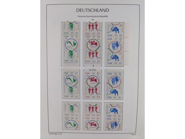 1957/90, in den Hauptnummern augenscheinlich überkomplette postfrische Sammlung, dabei Randstücke, einige Kleinbogen und Beso