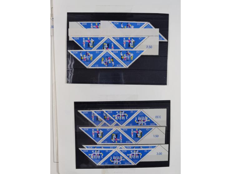 1957/90, in den Hauptnummern augenscheinlich überkomplette postfrische Sammlung, dabei Randstücke, einige Kleinbogen und Beso