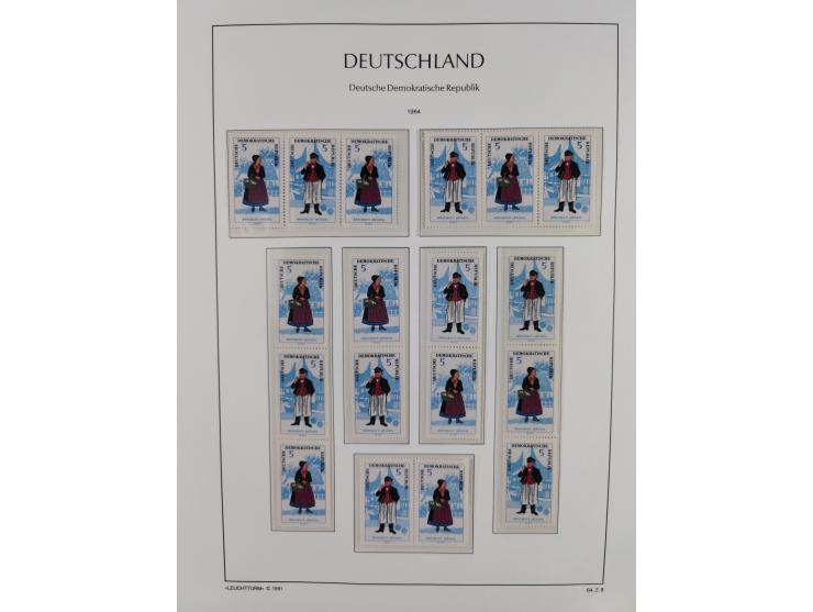 1957/90, in den Hauptnummern augenscheinlich überkomplette postfrische Sammlung, dabei Randstücke, einige Kleinbogen und Beso