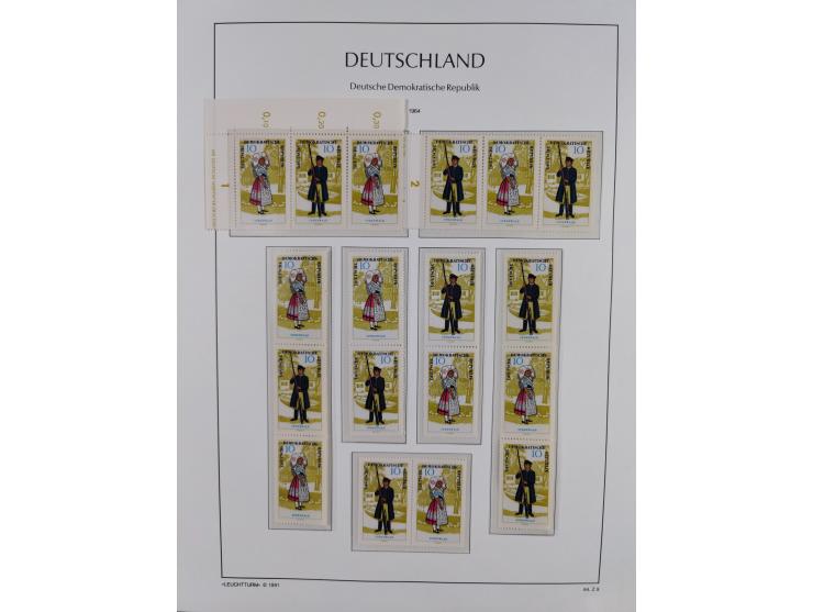 1957/90, in den Hauptnummern augenscheinlich überkomplette postfrische Sammlung, dabei Randstücke, einige Kleinbogen und Beso