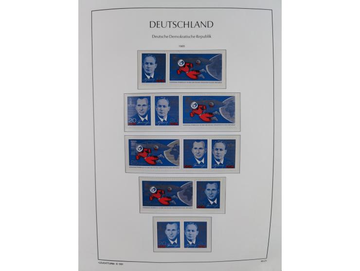 1957/90, in den Hauptnummern augenscheinlich überkomplette postfrische Sammlung, dabei Randstücke, einige Kleinbogen und Beso