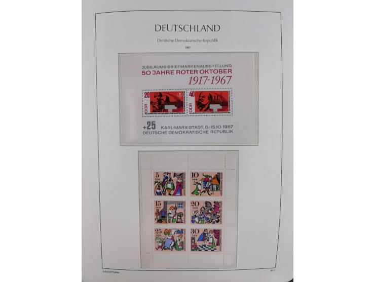 1957/90, in den Hauptnummern augenscheinlich überkomplette postfrische Sammlung, dabei Randstücke, einige Kleinbogen und Beso