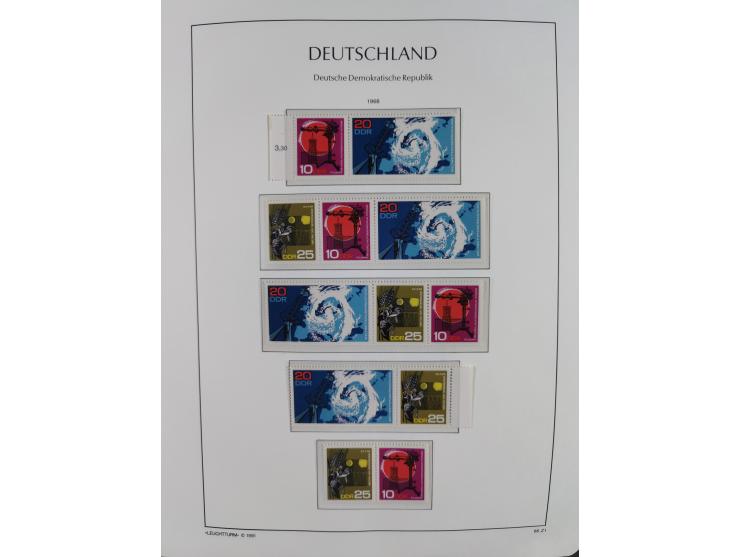 1957/90, in den Hauptnummern augenscheinlich überkomplette postfrische Sammlung, dabei Randstücke, einige Kleinbogen und Beso