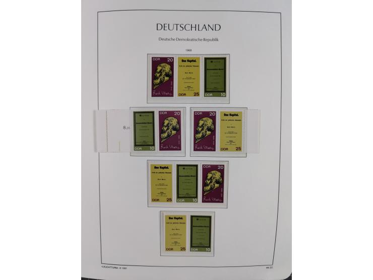 1957/90, in den Hauptnummern augenscheinlich überkomplette postfrische Sammlung, dabei Randstücke, einige Kleinbogen und Beso