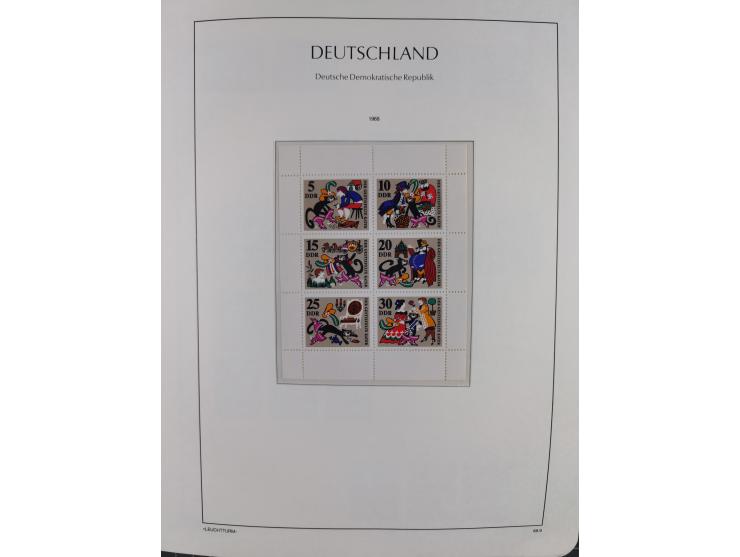 1957/90, in den Hauptnummern augenscheinlich überkomplette postfrische Sammlung, dabei Randstücke, einige Kleinbogen und Beso