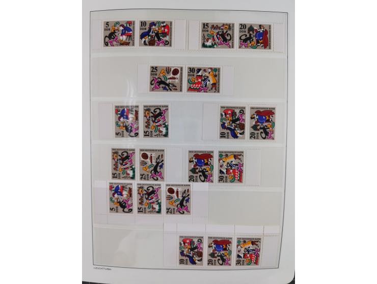 1957/90, in den Hauptnummern augenscheinlich überkomplette postfrische Sammlung, dabei Randstücke, einige Kleinbogen und Beso