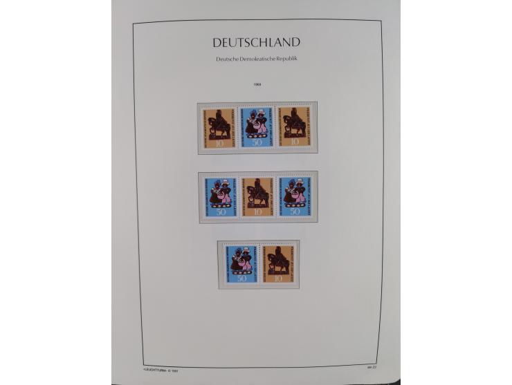 1957/90, in den Hauptnummern augenscheinlich überkomplette postfrische Sammlung, dabei Randstücke, einige Kleinbogen und Beso