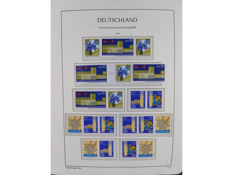 1957/90, in den Hauptnummern augenscheinlich überkomplette postfrische Sammlung, dabei Randstücke, einige Kleinbogen und Beso