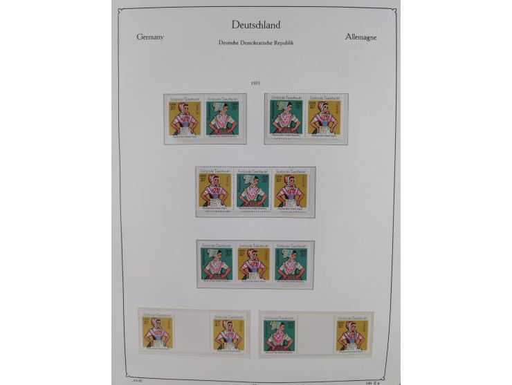 1957/90, in den Hauptnummern augenscheinlich überkomplette postfrische Sammlung, dabei Randstücke, einige Kleinbogen und Beso