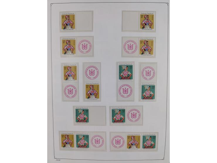 1957/90, in den Hauptnummern augenscheinlich überkomplette postfrische Sammlung, dabei Randstücke, einige Kleinbogen und Beso