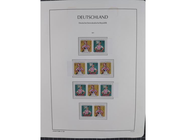 1957/90, in den Hauptnummern augenscheinlich überkomplette postfrische Sammlung, dabei Randstücke, einige Kleinbogen und Beso