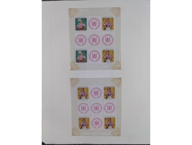 1957/90, in den Hauptnummern augenscheinlich überkomplette postfrische Sammlung, dabei Randstücke, einige Kleinbogen und Beso