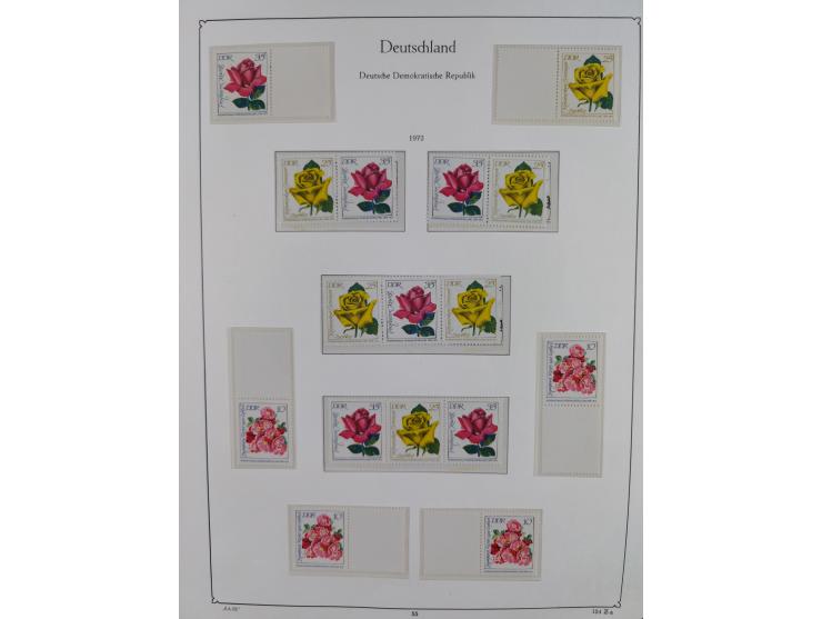 1957/90, in den Hauptnummern augenscheinlich überkomplette postfrische Sammlung, dabei Randstücke, einige Kleinbogen und Beso
