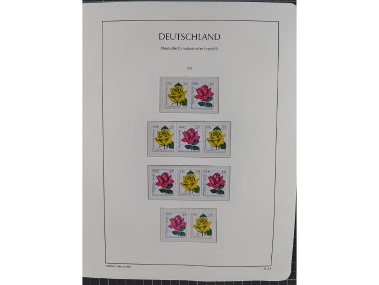 1957/90, in den Hauptnummern augenscheinlich überkomplette postfrische Sammlung, dabei Randstücke, einige Kleinbogen und Beso