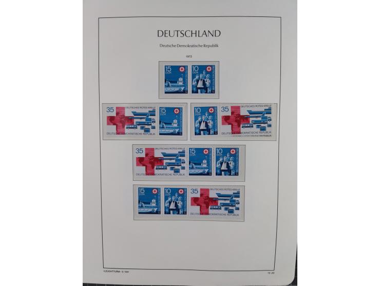 1957/90, in den Hauptnummern augenscheinlich überkomplette postfrische Sammlung, dabei Randstücke, einige Kleinbogen und Beso