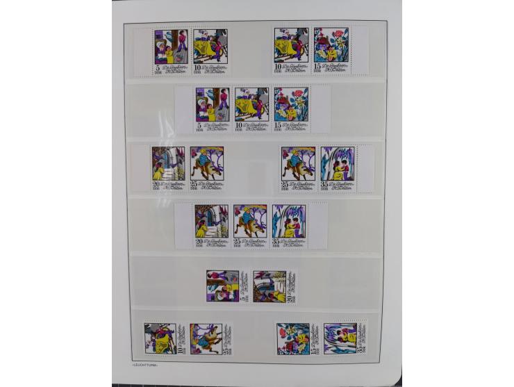 1957/90, in den Hauptnummern augenscheinlich überkomplette postfrische Sammlung, dabei Randstücke, einige Kleinbogen und Beso