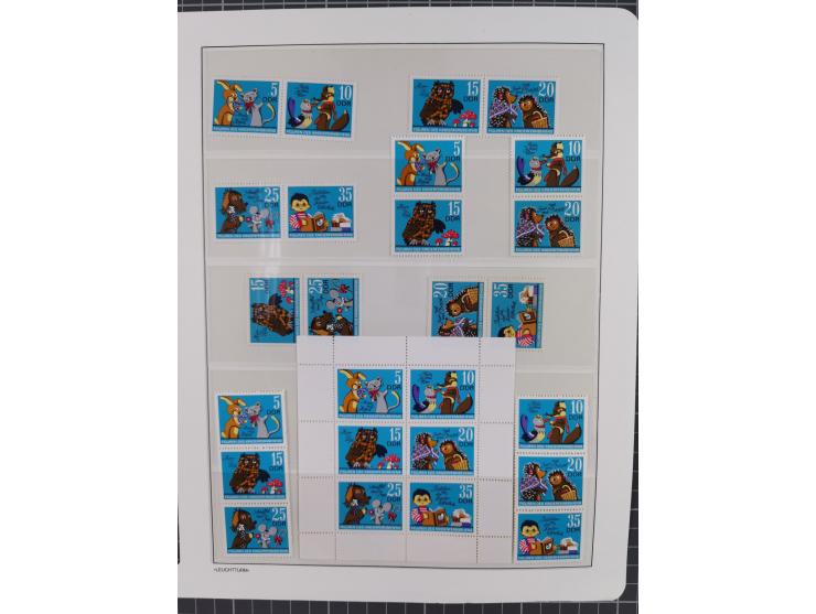 1957/90, in den Hauptnummern augenscheinlich überkomplette postfrische Sammlung, dabei Randstücke, einige Kleinbogen und Beso