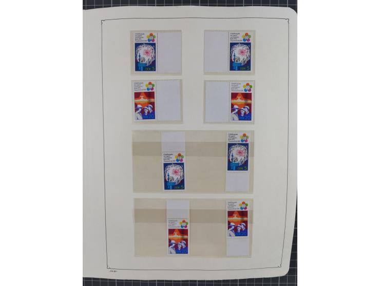 1957/90, in den Hauptnummern augenscheinlich überkomplette postfrische Sammlung, dabei Randstücke, einige Kleinbogen und Beso