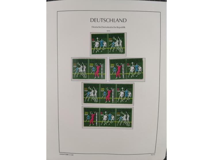 1957/90, in den Hauptnummern augenscheinlich überkomplette postfrische Sammlung, dabei Randstücke, einige Kleinbogen und Beso