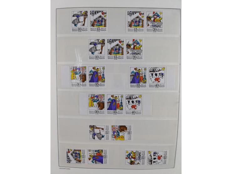 1957/90, in den Hauptnummern augenscheinlich überkomplette postfrische Sammlung, dabei Randstücke, einige Kleinbogen und Beso