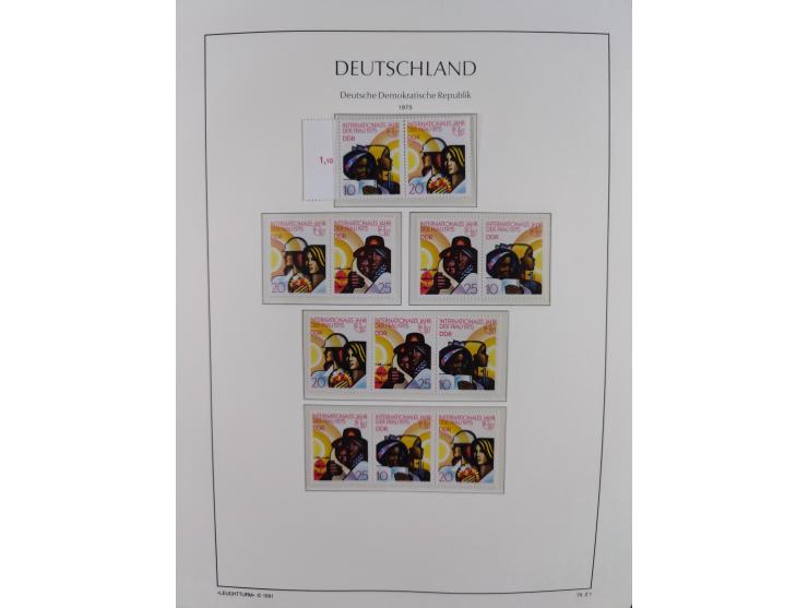 1957/90, in den Hauptnummern augenscheinlich überkomplette postfrische Sammlung, dabei Randstücke, einige Kleinbogen und Beso