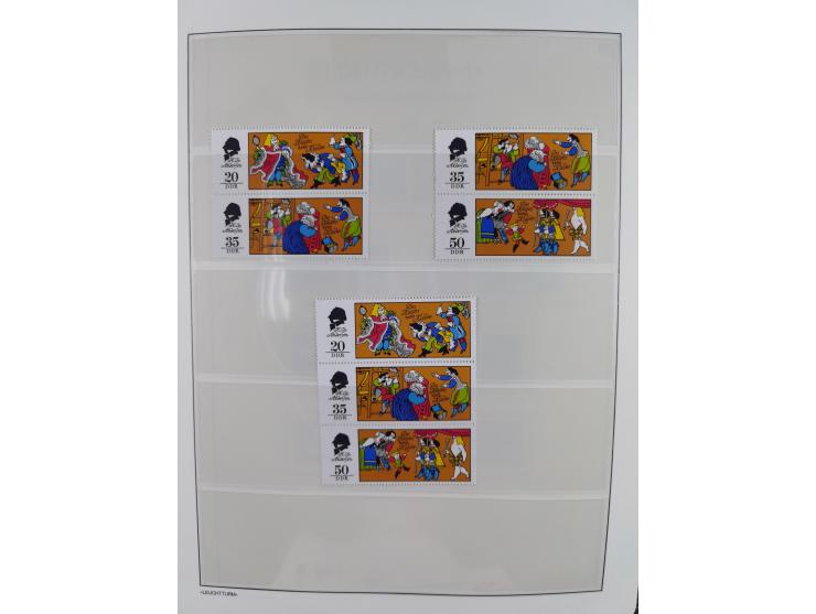 1957/90, in den Hauptnummern augenscheinlich überkomplette postfrische Sammlung, dabei Randstücke, einige Kleinbogen und Beso