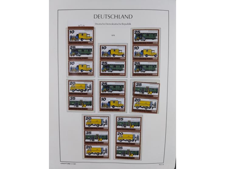 1957/90, in den Hauptnummern augenscheinlich überkomplette postfrische Sammlung, dabei Randstücke, einige Kleinbogen und Beso