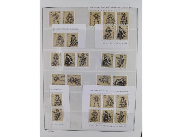 1957/90, in den Hauptnummern augenscheinlich überkomplette postfrische Sammlung, dabei Randstücke, einige Kleinbogen und Beso