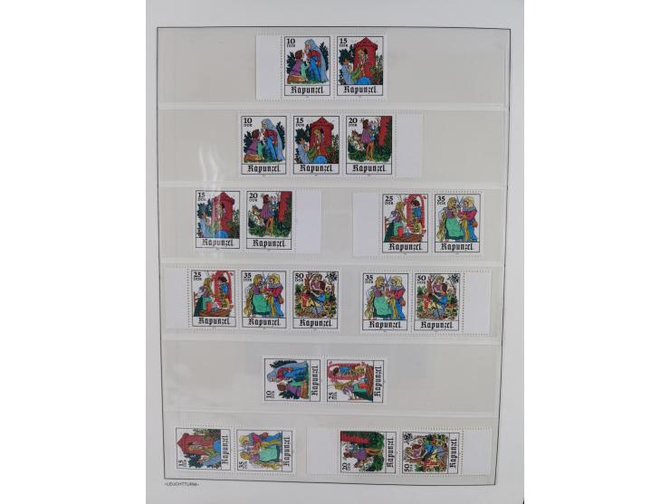 1957/90, in den Hauptnummern augenscheinlich überkomplette postfrische Sammlung, dabei Randstücke, einige Kleinbogen und Beso