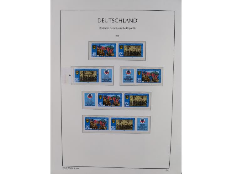 1957/90, in den Hauptnummern augenscheinlich überkomplette postfrische Sammlung, dabei Randstücke, einige Kleinbogen und Beso