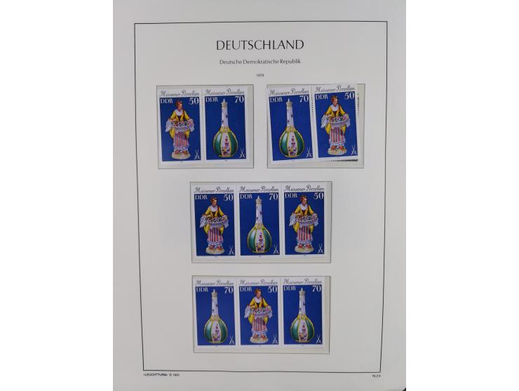 1957/90, in den Hauptnummern augenscheinlich überkomplette postfrische Sammlung, dabei Randstücke, einige Kleinbogen und Beso