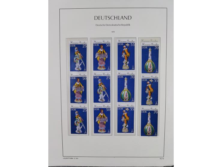 1957/90, in den Hauptnummern augenscheinlich überkomplette postfrische Sammlung, dabei Randstücke, einige Kleinbogen und Beso
