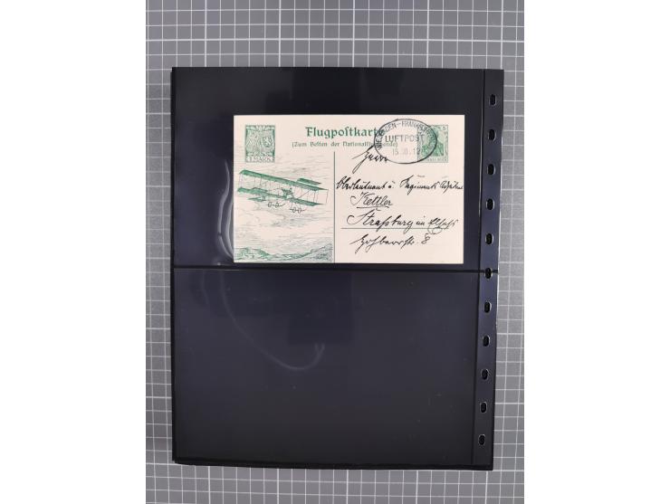 1912/78, interessante Partie mit über 40 Briefen und Karten ab Rhein-Main, dabei Deutsches Reich Mi.-Nr. I auf Bildpostkarte 