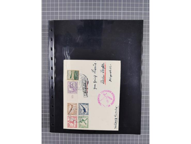 1912/78, interessante Partie mit über 40 Briefen und Karten ab Rhein-Main, dabei Deutsches Reich Mi.-Nr. I auf Bildpostkarte 